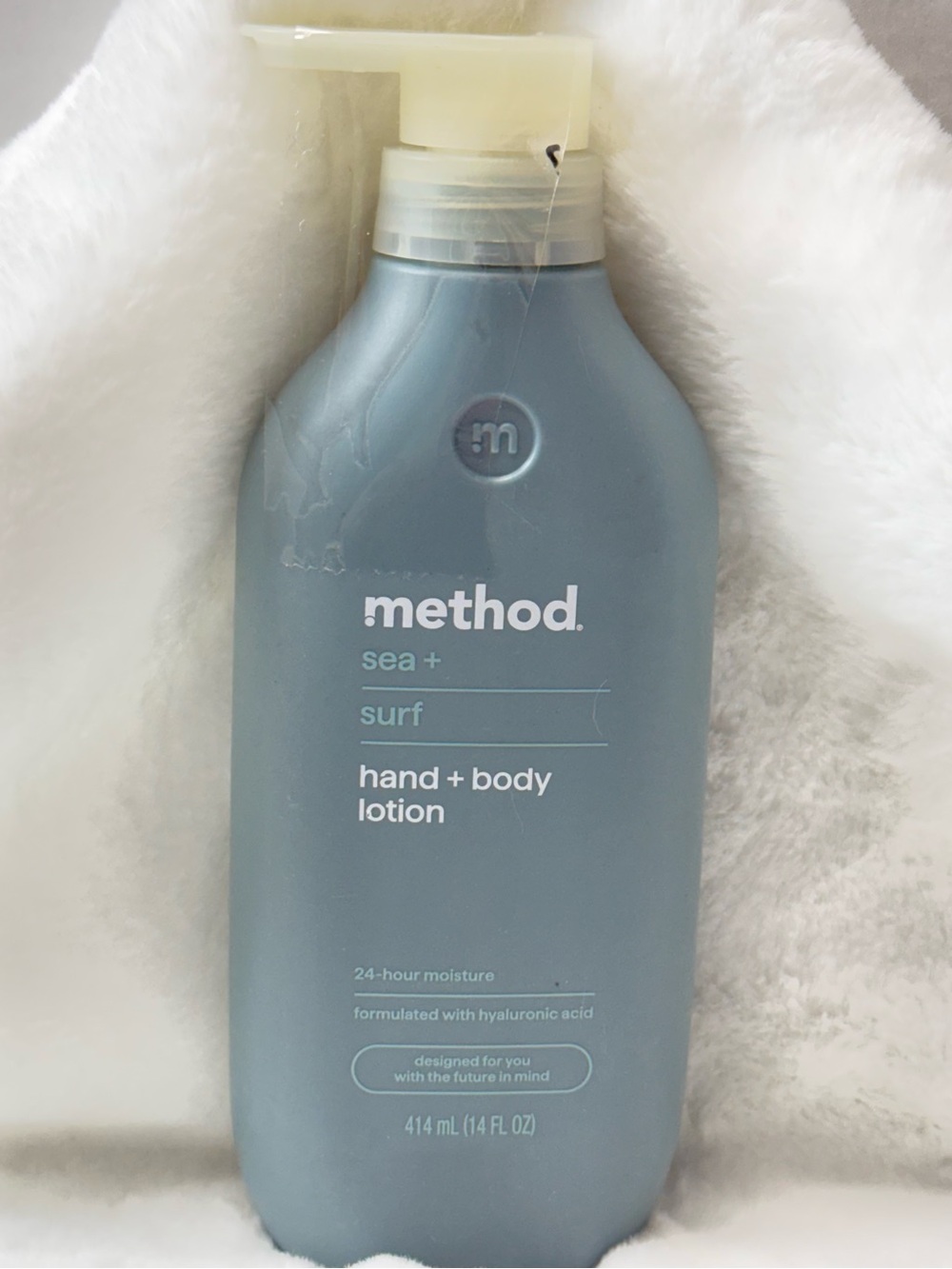 method Sea + Surf Hand & Body Lotion with pump dispenser